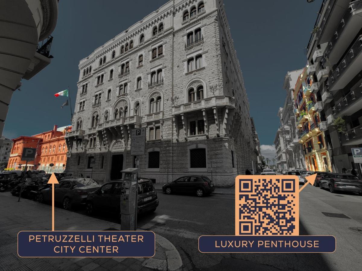 Penthouse In The Heart Of Bari With Terrace Apartment Luaran gambar